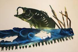 A simon hart print 'sailing boats. Smallmouth Bass Fishing Boat In Crosscut Saw Blade Indoor Or Outdoor Nautical Metal Wall Art