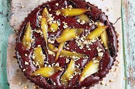 Jamie Oliver S Vin Santo And Pear Chocolate Tart Recipe Tart Recipes Dessert Recipes Chocolate Tart