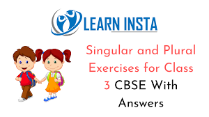 4th standard singular and plural. Singular And Plural Worksheet Exercises For Class 3 Cbse With Answers