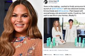 Sometimes, you can just text the thing you want to tweet. Chrissy Teigen Responded To Criticism Over Kardashian Cleaning Product Collaboration