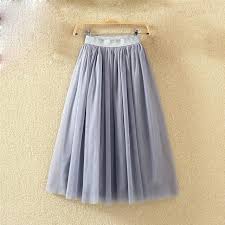 Online Shop Ohryiyie 2019 Sonbahar Kis Vintage Etekler Bayan Elastik Yuksek Bel Tul Mesh Etek Uzun Pilili Tutu Etek Kadin Jupe Longue Uzun Etek Yuksek Bel Etek