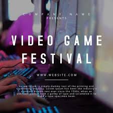 Video Game Festival Motion Poster Contest Poster Gaming Posters Event Poster