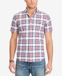 Polo Ralph Lauren Men S Standard Fit Plaid Short Sleeve Shirt In White Modesens Polo Ralph Lauren Mens Plaid Short Sleeve Shirt Lauren Plaid