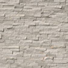 Splitface stacked stone panel is crafted from natural slate. Msi Stone Ulc White Oak 12 Inch X 12 Inch Split Face Interlocking Marble Mesh Mounted Mosa The Home Depot Canada