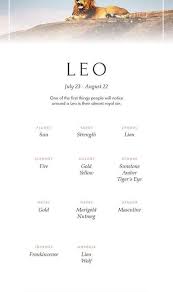 Leo is represented by the lion, and these spirited fire signs are the kings and queens of the celestial jungle. Leo Zodiac Sign Correspondences Leo Personality Leo Symbol Leo Mythology And Leo Meaning Zodiac Memes