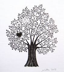 Bird On Tree Drawing Love Illustration Tree Of Love Ink Drawing Print Black White Love Birds Nest Heart Woodland Wedding 4x6 Mod Ink Drawing Illustration Original Ink Drawing Art