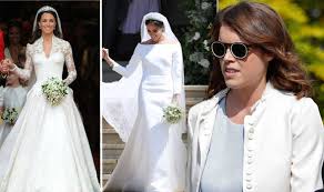 As tatler.com exclusively revealed yesterday, the princess chose a white silk mini dress and dusty pink bomber jacket emblazoned with 'mrs brooksbank' for. Princess Eugenie Wedding Princess Revealed This About Her Wedding Dress In British Vogue Express Co Uk