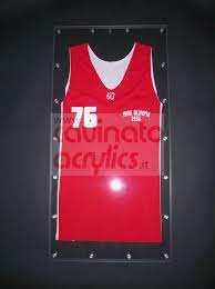 Espositore Quadro Teca Per Canotta Maglia Divisa Basket Pallacanestro By Cavinato Acrylics Espositori Magliette Maglia