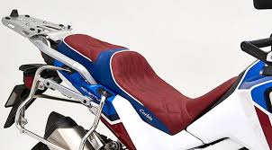 There are two design choices for the plate on this model. Corbin Motorcycle Seats Accessories Dual Saddle Honda Africa Twin 800 538 7035