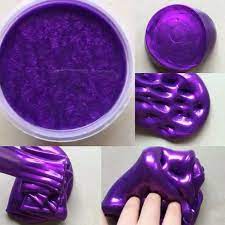 بالفيديو أسهل طريقة لصنع العجينة اللزجة سلايم موقع ضجة Metallic Slime Slime Recipe Homemade Slime