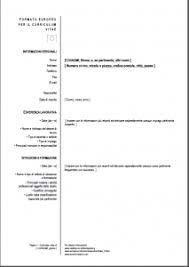 Modelli di curriculum google docs. Curriculum Vitae Editabile Word