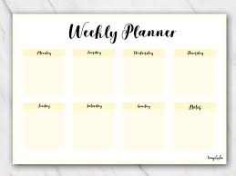 12 Free Printable Weekly Planner Pdf Templates 2018 In 2020 Weekly Planner Template Weekly Planner Printable Weekly Planner Free Printable