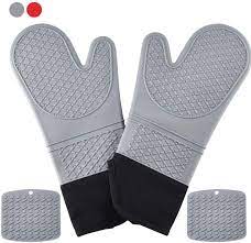 Learn all about cooking shows at howstuffworks. Buy Silicone Oven Mitts Pot Holders 1 Pair Of Extra Long Heat Resistant Up To 500 F Cooking Gloves With 2 Potholders For Kitchen Cooking Baking Bbq Gray Online In Turkey B07tkj3c8d