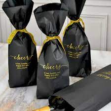 5 X 16 Wine Bottle Gift Bags Personalized My Wedding Reception Ideas Wine Bottle Gift Bag Wine Bottle Gift Personalized Wine Gift Bags