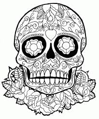 Print your own coloring book page from carissa rose art. Dia De Los Muertos Coloring Pages Coloring Home
