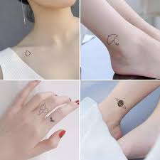 Male jednoduche tetovani / tetování na záda | tetování galerie : Vova Tattoo Stickers Girl Heart Ins Wind Cute Small Fresh Literary Simple Disposable Waterproof Fingers Durable Washable