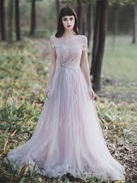 Sie beginnt zu laufen wenn uns. Exklusive Prinzessin A Linie Brautkleid U Boot Ausschnitt Rosa Tull Spitze Mit Ruschen