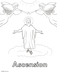 Teach your children the importance of the ascension thursday using the ascension of jesus christ coloring pages to demonstrate the meaning. Ascension Of Jesus Coloring Page