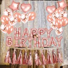 Shop wayfair for rose gold décor to match every style and budget. Tassel Guirlande Pour 16 17 18 20 30 Ans Decoration Anniversaire Rose Gold Fille Happy Birthday Ballon Confettis Or Deco Kit Decorations Et Accessoires De Fetes Jeux Et Jouets
