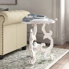 Use it as a large end or corner table, or elsewhere in the living room or other common areas. Wayfair Distressed Finish White End Side Tables You Ll Love In 2021