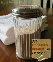 homemade natural sink cleanser joyful