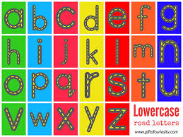 Teaching kids how to write alphabet free printablel. Free Road Letters Printable For Learning The Alphabet Gift Of Curiosity