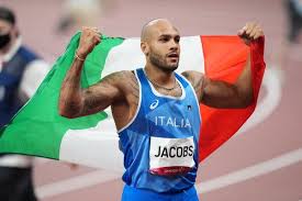 «italy's lamont marcell jacobs claimed a shock gold in the olympic 100m final. 2hzv9nleegfhym