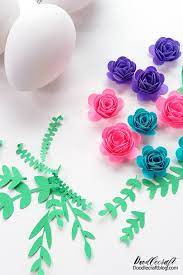 Cricut Joy: Rolled Paper Flowers On Easter Eggs