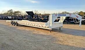 Big tex 22gn 102 x 40 tandem dual wheel gooseneck (straight). 40 Foot Carhauler Equipment Gooseneck Trailer Load Trail Max Ramps Brand New 8 499 00 Picclick