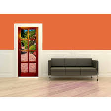 Sticker Porte Trompe L Oeil Allee Jardin Decoration Porte Interieur Decoration Porte Deco Zen