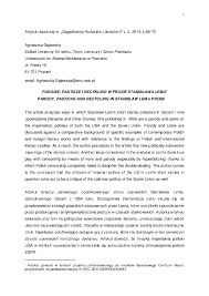 About press copyright contact us creators advertise developers terms privacy policy & safety how youtube works test new features press copyright contact us creators. Parodie Pastisze I Recykling W Prozie Stanislawa Lema Parody Pastiche And Recycling In Stanislaw Lem S Prose Agnieszka Gajewska Academia Edu