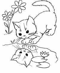 Kittens are playful and fun and so full of love. Pusekatt Animal Coloring Pages Kitty Coloring Cat Coloring Page