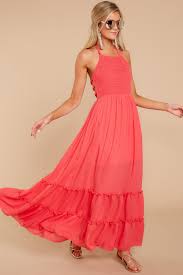 Stick Around Pink Maxi Dress Backorder January 2021 Coral Maxi Dresses Maxi Dresses Casual Maxi Dress