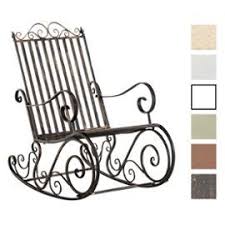 Clp Fauteuil Bascule En Fer Forge Smilla Chaise De Jardin Style Bascule Avec Dossier Haut Et Accoudoirs Hauteur Assise 33 C Rocking Chair Chair Chair Design