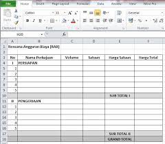 Tapi tenang saja, artikel ini akan membantu sobat desa menyajikan contoh rab kegiatan penyusunan dokumen keuangan desa berbasis aplikasi microsoft excel (xls) dan pdf yang telah disinkronkan dengan permendagri nomor 20 tahun 2018. Https Ukirama Com Blogs Cara Membuat Rencana Anggaran Biaya Rab Sederhana Menggunakan Microsoft Excel