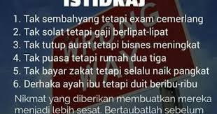 Apa Itu Istidraj Sembahyang Ayah Agama