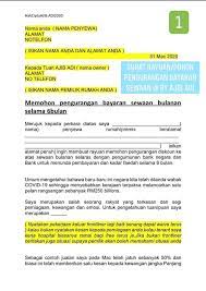 Borang permohonan pengurangan bayaran ptptn. Ajib Adi Surat Rayuan Pohon Pengurangan Bayaran Sewaan Facebook