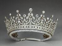 The imperial state crown that queen elizabeth ii wears at the state opening of parliament is set with 2,868 diamonds. The Queen S Crowns And Tiaras The Crown Wiki Fandom