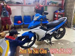 Máº«u SÆ¡n Xe May Exciter 135 Mau Xanh DÆ°Æ¡ng Cá»±c Ä'áº¹p SÆ¡n Xe Sai Gon