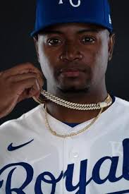 Kansas City Royals outfielder Khalil Lee (24) poses for a photo during  spring training media day at Surprise Stadium. 62662382 Editorial Image