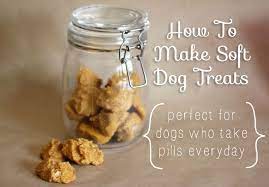 How To Bake Soft Dog Treats Great For Dogs Who Take Pills Soft Dog Treats Dog Treat Recipes Dog Recipes