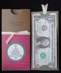 Here the first step is the hardest. Stampin Connection Christmas Money Holder Gift Cards Money Gift Card Holder