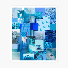 Blue Aesthetic Poster By Mafesodre Redbubble