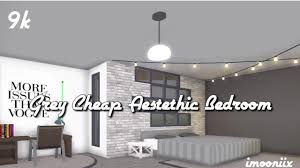 Grey stone against white accents. Grey Cheap Aesthetic Bedroom Welcome To Bloxburg Beta Youtube
