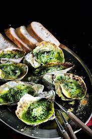 Green Butter Grilled Oysters Grilled Oysters Oyster Recipes Seafood Recipes