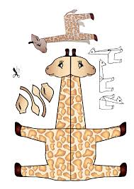 Zurafa Kalibi Okuloncesitr Preschool Zurafa Hayvan El Sanatlari Okul Oncesi Elisi