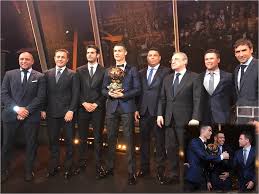 The Madrid Royalty Cris Wins His 5th Ballon D Or Award At Eiffel Tower Raul Real Madrid Real Madrid Florentino Perez