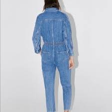 Zara | Other | Zara 8s Jumpsuit In Arizona Blue Size M Denim | Poshmark