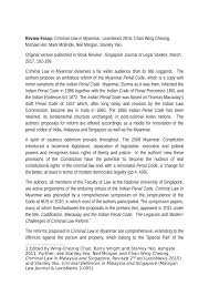 No part of this publication may be reproduced, stored in a retrieval system or transmitted in any form or by any. Pdf Review Essay Criminal Law In Myanmar Discussion Of A Proposal For Reform Of The General Part Of The Indian Penal Code