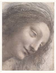 Leonardo envisaged the great picture chart of the human body he had produced through his anatomical drawings and vitruvian man as a cosmografia del minor mondo. Leonardo Da Vinci The Head Of The Virgin In Three Quarter View Facing Right The Metropolitan Museum Of Art
